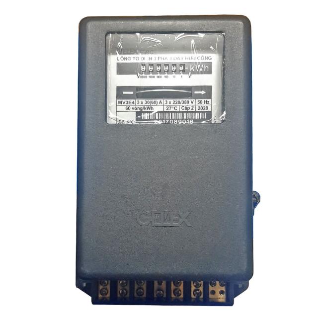 Công tơ 3x30/60A trực tiếp, 220/380V